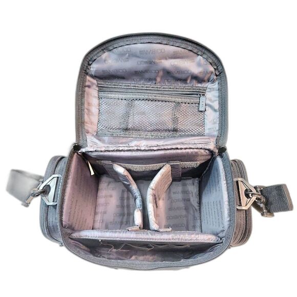 Ambico Camera Bag V-6508 w/ Strap, Shoulder Pad, Adjustable Compartments, Pocket - Picture 4 of 4